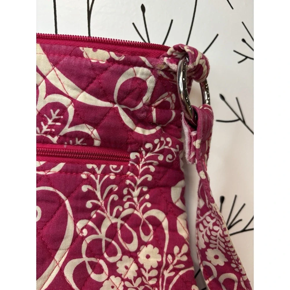 Vera Bradley Twirly Birds Pink Hipster Crossbody Breast Cancer Awareness